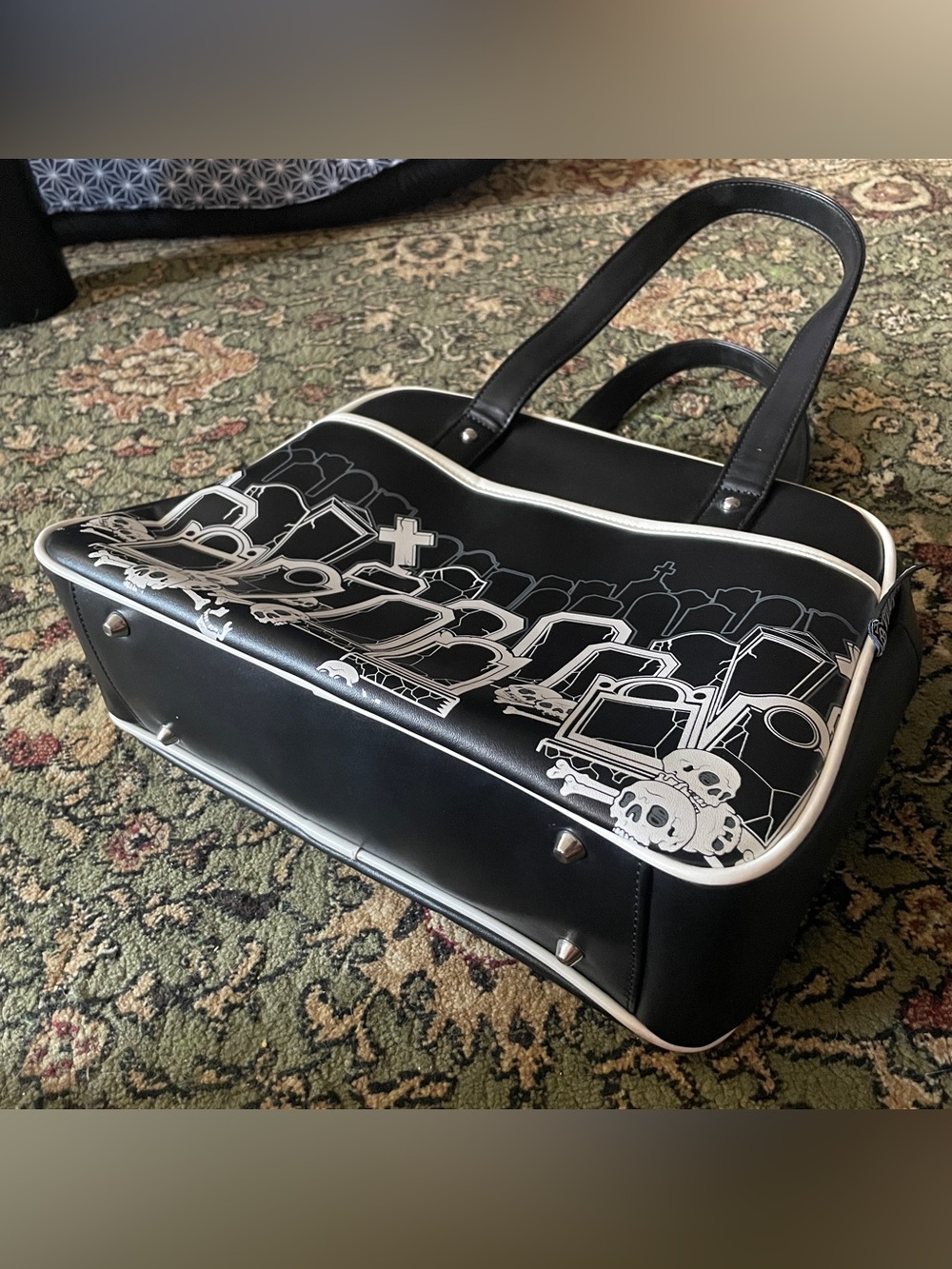Sourpuss Graveyard Bowler Bag - Picture 6 of 10